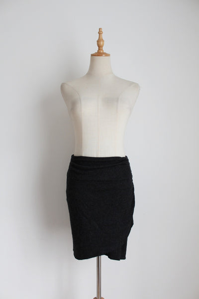 COUNTRY ROAD WOOL RUCHED SKIRT - SIZE XS