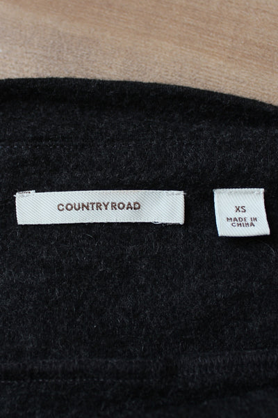 COUNTRY ROAD WOOL RUCHED SKIRT - SIZE XS