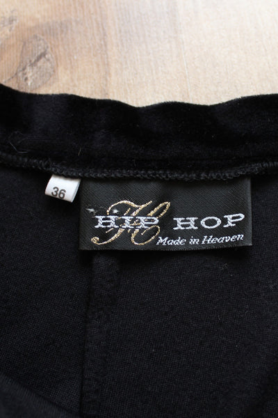 HIP HOP VELOUR MAXI SKIRT BLACK - SIZE 10