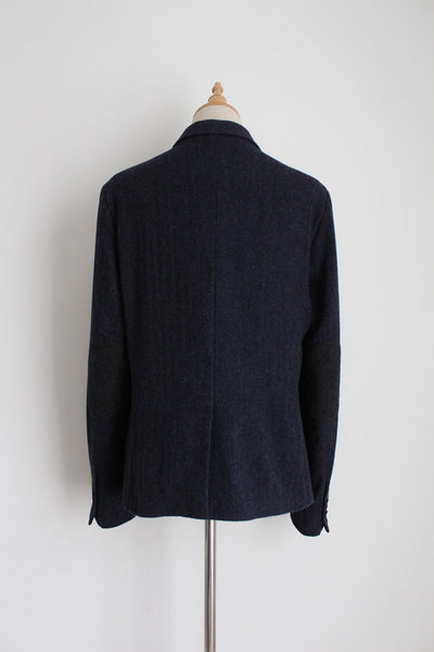KATWIL LONDON 100% WOOL BLAZER NAVY - SIZE 14