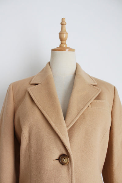 PETER HAHN LAMBSWOOL CASHMERE BLAZER - SIZE 8