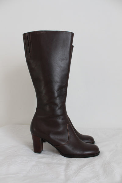 GREEN CROSS GENUINE LEATHER BOOTS - SIZE 5
