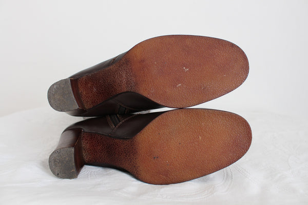 GREEN CROSS GENUINE LEATHER BOOTS - SIZE 5