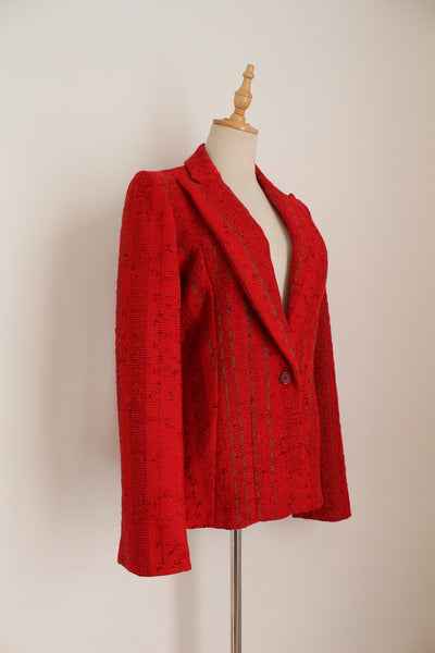 CHRISTIAN LACROIX BAZAR BLAZER RED - SIZE 8
