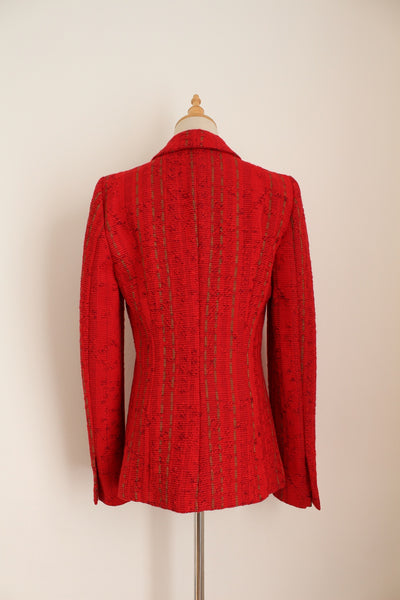 CHRISTIAN LACROIX BAZAR BLAZER RED - SIZE 8