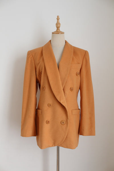 ESCADA WOOL BLAZER ORANGE - SIZE 8