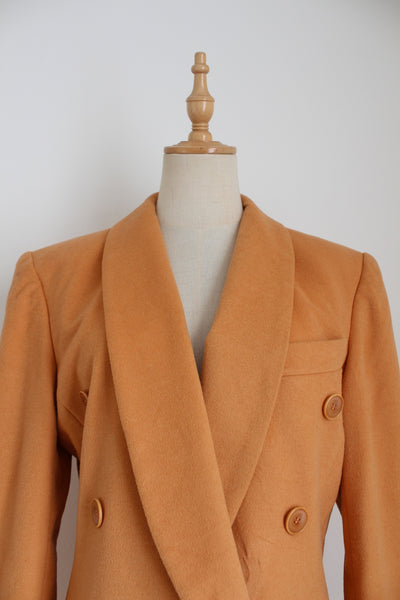ESCADA WOOL BLAZER ORANGE - SIZE 8