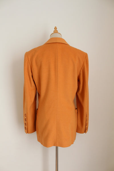 ESCADA WOOL BLAZER ORANGE - SIZE 8