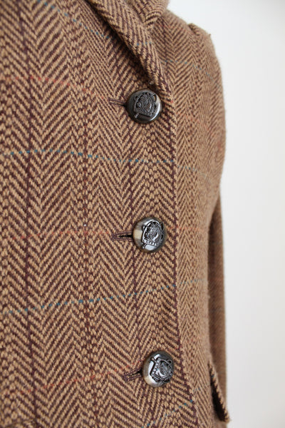 RALPH LAUREN WOOL BLAZER BROWN - SIZE 8