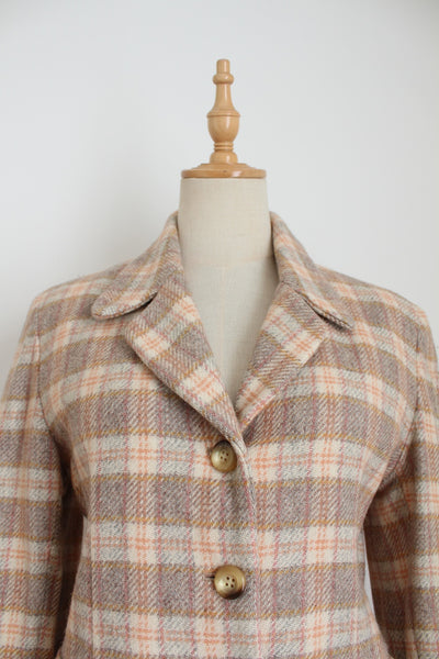 871 MADISON AVENUE PLAID BLAZER - SIZE 8