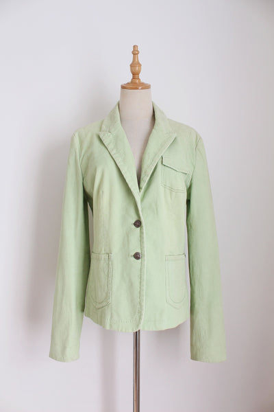 TOMMY HILFIGER CORDUROY JACKET GREEN - SIZE 10
