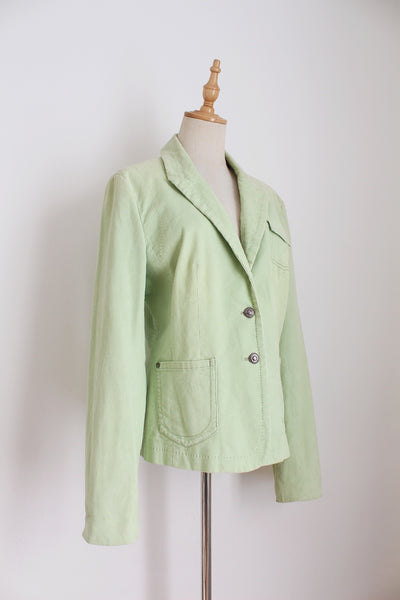TOMMY HILFIGER CORDUROY JACKET GREEN - SIZE 10