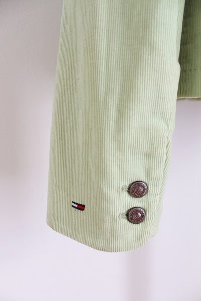 TOMMY HILFIGER CORDUROY JACKET GREEN - SIZE 10