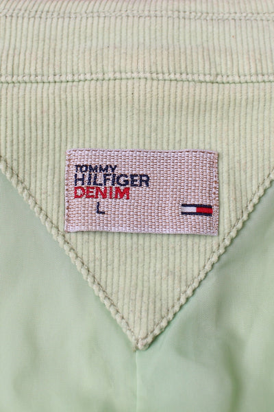 TOMMY HILFIGER CORDUROY JACKET GREEN - SIZE 10