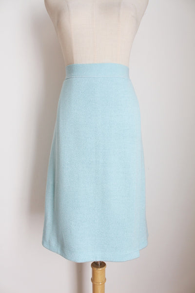 LUISA SPAGNOLI KNIT SKIRT BLUE - SIZE 10