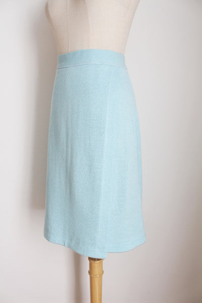 LUISA SPAGNOLI KNIT SKIRT BLUE - SIZE 10