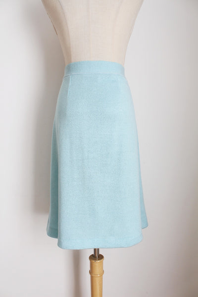 LUISA SPAGNOLI KNIT SKIRT BLUE - SIZE 10