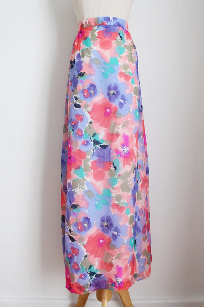 ALEX COLMAN FLORAL MAXI SKIRT - SIZE 8