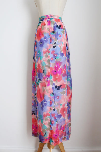 ALEX COLMAN FLORAL MAXI SKIRT - SIZE 8