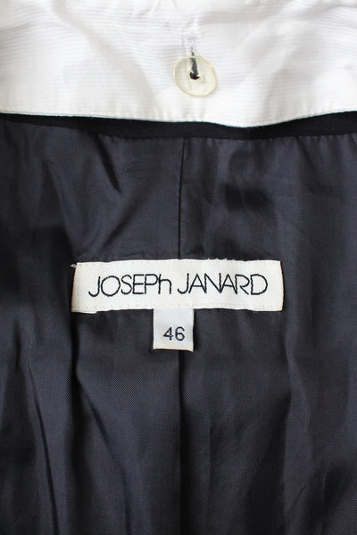 JOSEPH JANARD VINTAGE DRESS NAVY - SIZE 12