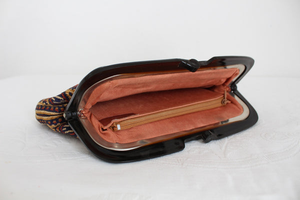VINTAGE CARPET BAG CLUTCH