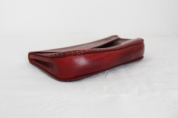 VINTAGE HAND MADE LEATHER CLUTCH