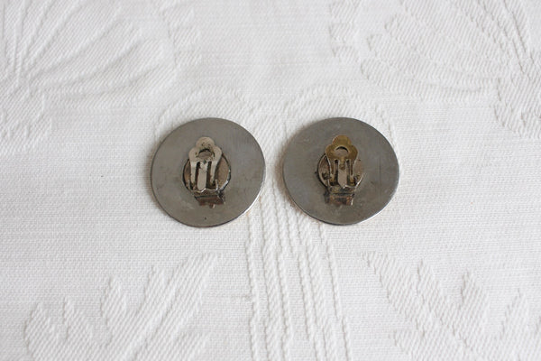 VINTAGE HAND MADE BRASS CLIP-ONS