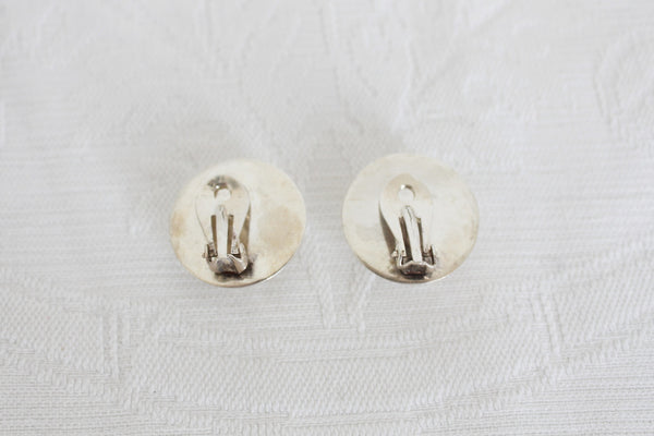 STERLING SILVER FILIGREE CLIP-ON EARRINGS