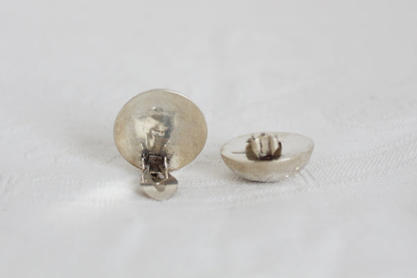 STERLING SILVER FILIGREE CLIP-ON EARRINGS