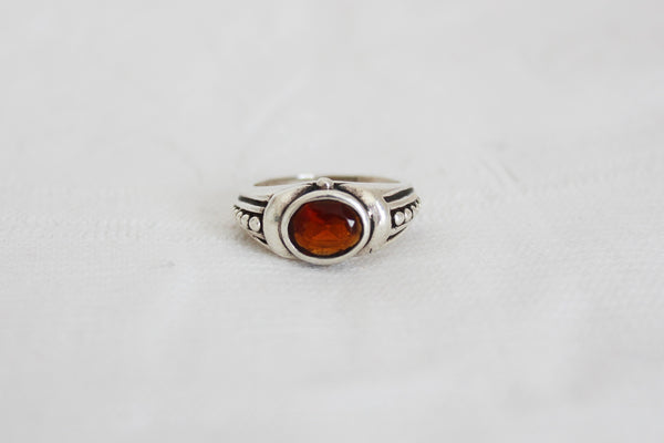 STERLING SILVER CHUNKY RING - SIZE S