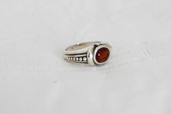 STERLING SILVER CHUNKY RING - SIZE S