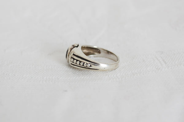 STERLING SILVER CHUNKY RING - SIZE S