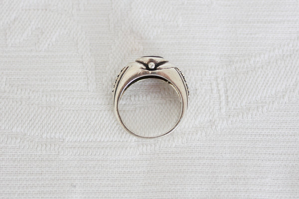 STERLING SILVER CHUNKY RING - SIZE S