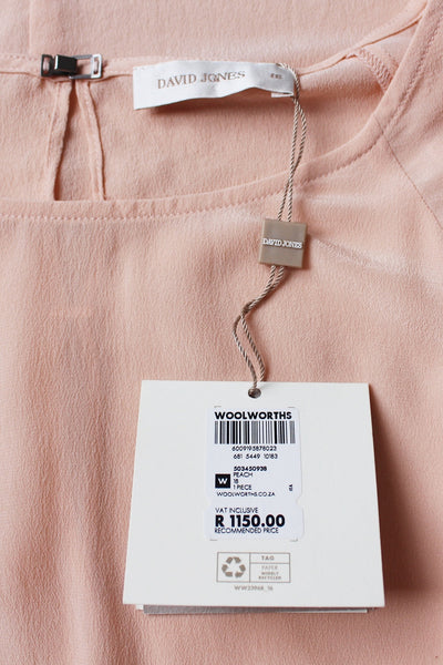 NWT DAVID JONES 100% SILK BLOUSE - SIZE 18