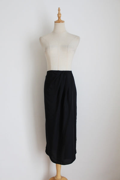 TRENERY MODAL RUCHED SKIRT BLACK - SIZE 12
