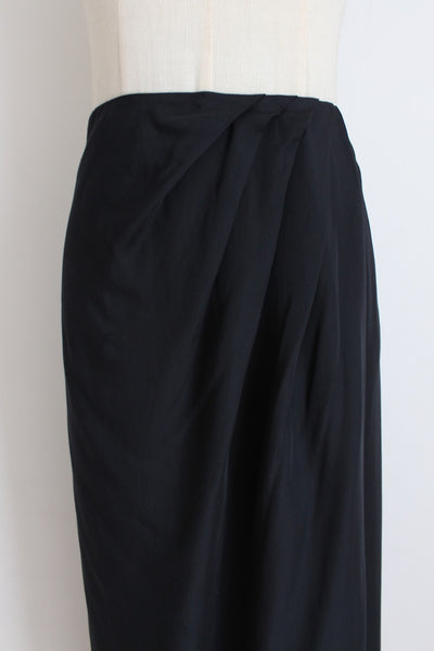 TRENERY MODAL RUCHED SKIRT BLACK - SIZE 12
