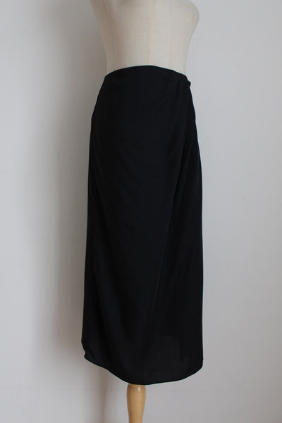 TRENERY MODAL RUCHED SKIRT BLACK - SIZE 12