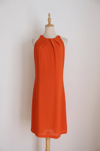 ERROL ARENDZ SLEEVELESS DRESS ORANGE - SIZE 10