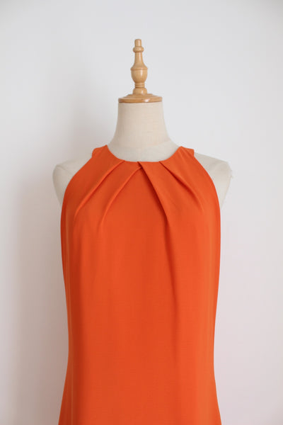 ERROL ARENDZ SLEEVELESS DRESS ORANGE - SIZE 10