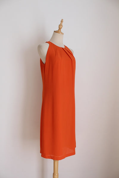 ERROL ARENDZ SLEEVELESS DRESS ORANGE - SIZE 10
