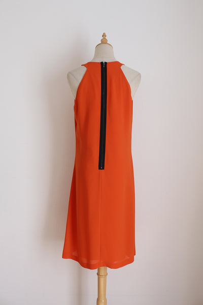 ERROL ARENDZ SLEEVELESS DRESS ORANGE - SIZE 10