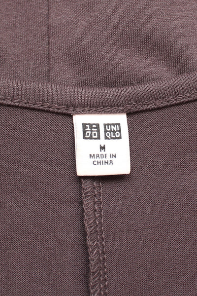 UNIQLO T-SHIRT DRESS BROWN - SIZE M