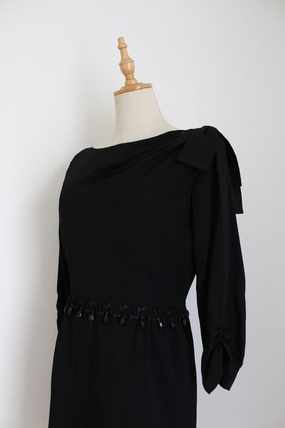 VINTAGE JANE PARIS BEADED COCKTAIL DRESS - SIZE 8