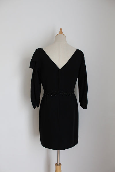 VINTAGE JANE PARIS BEADED COCKTAIL DRESS - SIZE 8