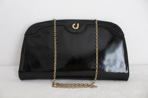 CHARLES JOURDAN PARIS PATENT LEATHER BAG