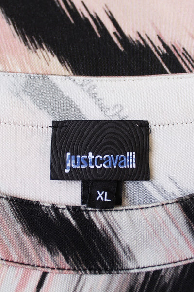 JUST CAVALLI PRINTED OVERSIZE TOP - SIZE XL