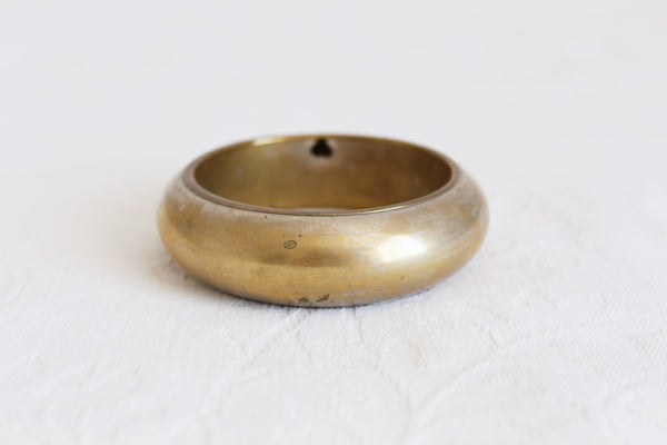 VINTAGE SILVER PLATED BRASS BANGLE