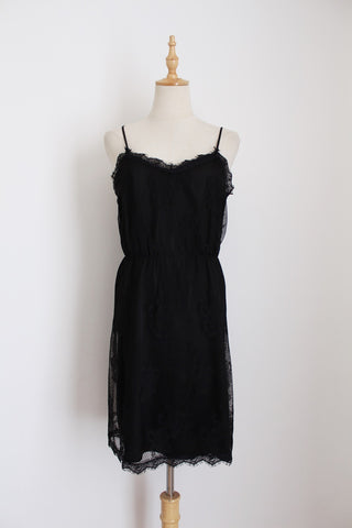 MARION & LINDIE LACE DRESS BLACK - SIZE 10