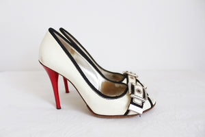 DOLCE & GABBANA PATENT LEATHER HEELS - SIZE 6