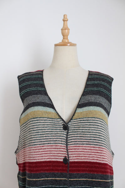 THE LIMITED 100% WOOL SWEATER VEST - SIZE L